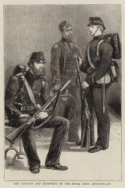 New Uniform and Equipment of the Royal Irish Constabulary (engraving)