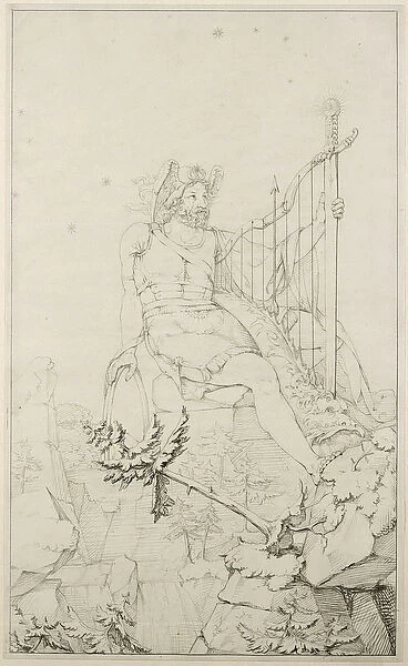 Ossian, 1804-5 (wash over pencil on paper)