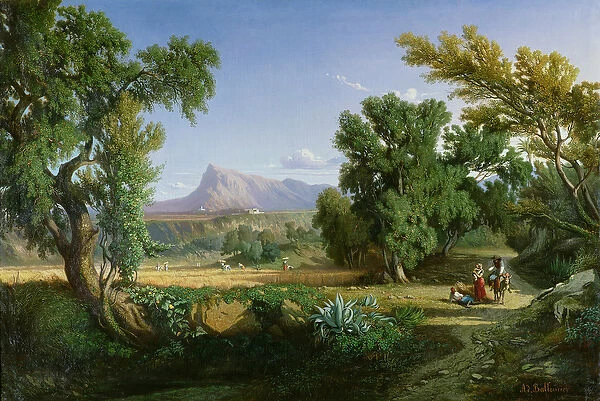 Outskirts of Valdemusa, Majorca, 1847 (oil on canvas)