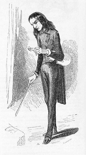 Paganini Nicolo (1782 - 1840), engraving, Italian composer and violinist