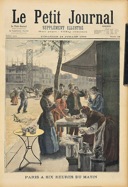 Paris at Six O Clock in the Morning, from Le Petit Journal, 14th July 1895
