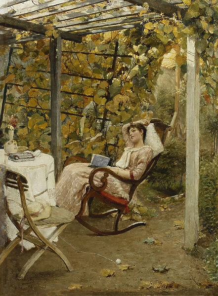 In the Pergola, 1894 (oil on canvas)