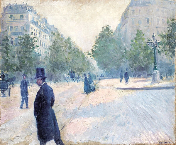 Place Saint Augustin, Misty Weather, 1878 (oil on canvas)