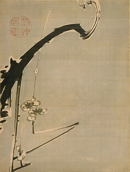 Plum Blossoms - Jakuchu, Ito (1716-1800) - 18th century - Watercolour