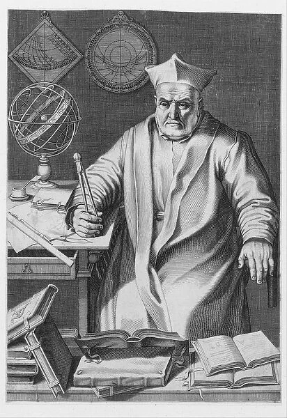 Portrait of Cardinal Christopher Clavius, 1606 (engraving