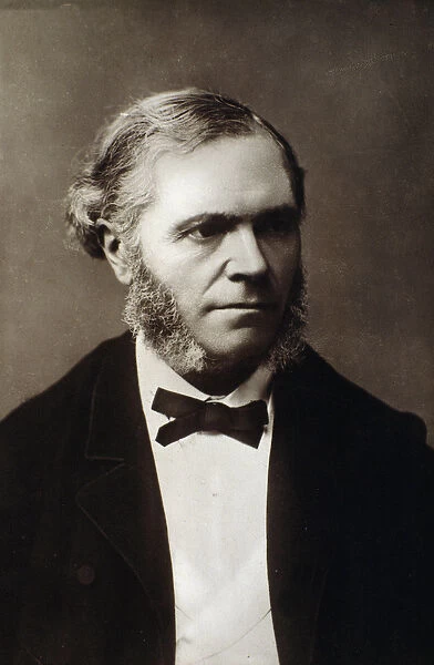 Portrait of Cesar Franck, 19th century (b  /  w photo)