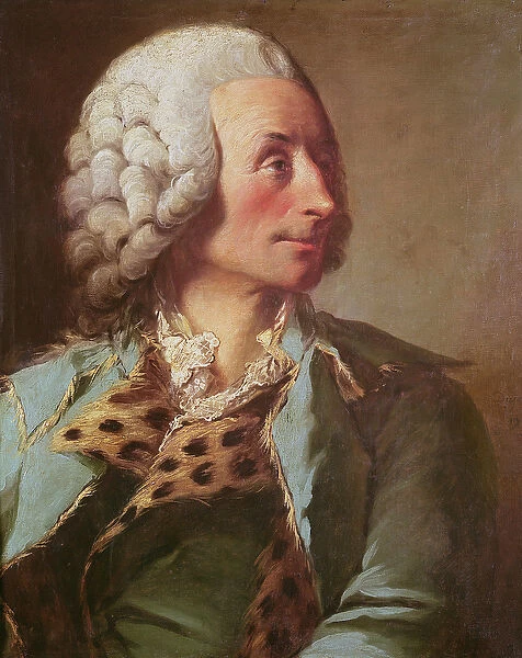 Portrait of Claude Nicolas Le Cat (1700-68) (oil on canvas)