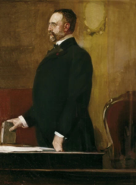 Portrait of Don Jose Canalejas Mendez (1854-1912), 1906 (oil on canvas)