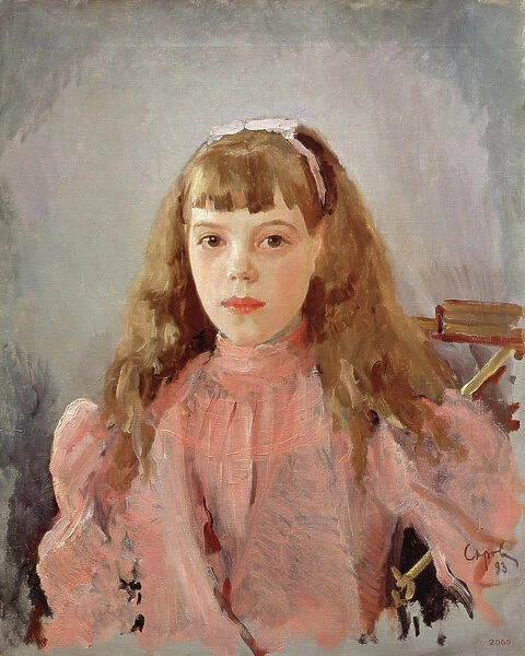 Portrait of Grand Duchess Olga Alexandrovna (1882-1960) 1893 (oil on canvas)