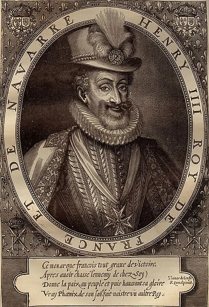 Portrait of Henry IV (1553-1610) King of France - Portrait of Henry IV (1553-1610