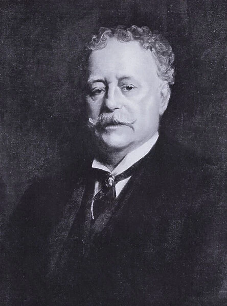 Portrait of Henry Woods (colour litho)