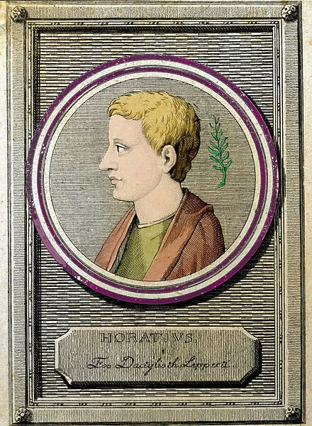 Portrait of Horace (Quintus Horatius Flaccus) (65-8 BC), Latin poet