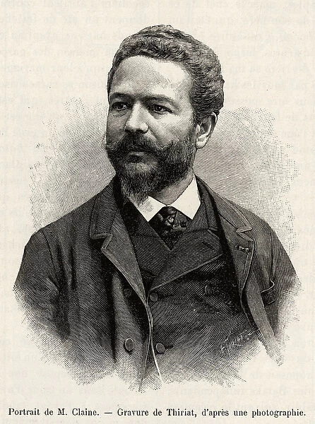 Portrait of Jules Claine (1856-1939), explorer and diplomat, author of the story