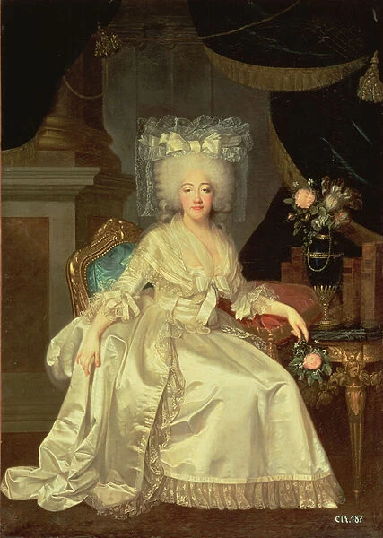 Portrait of Louise Marie Josephine de Savoie, Comtesse de Provence