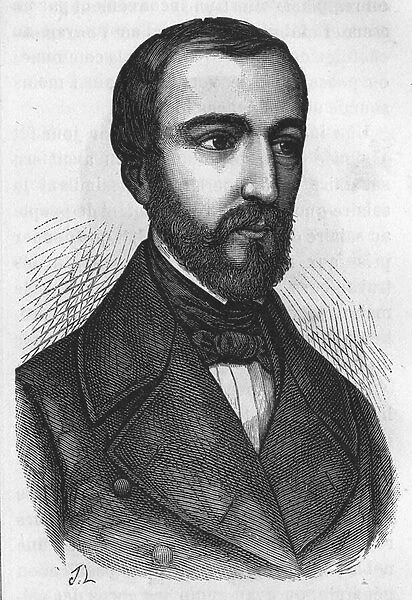 Portrait of M. de Falloux, French politician (1811 - 1886)