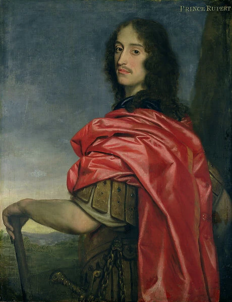 Portrait of Prince Rupert (1619-82) (oil on canvas)