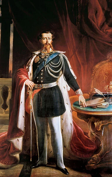 'Portrait of Victor Emmanuel (Victor-Emmanuel ou Vittorio Emanuele) II (1820-1878)