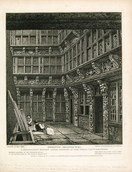 Possibly Richard Whittingtons house (engraving)