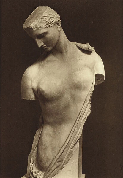 Psyche, Greek torso (b  /  w photo)