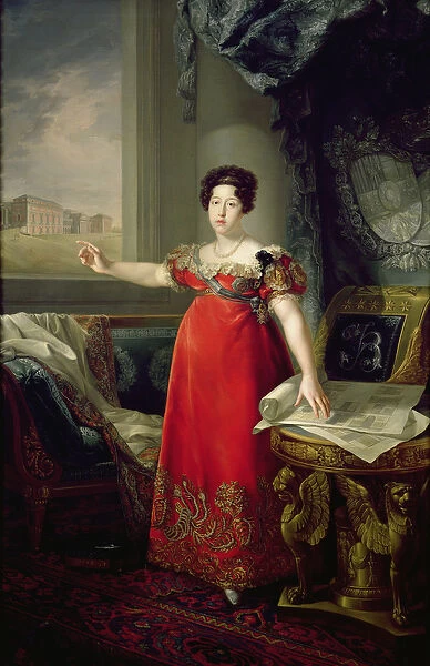 Queen Dona Maria Isabel de Braganza, 1829 (oil on canvas)