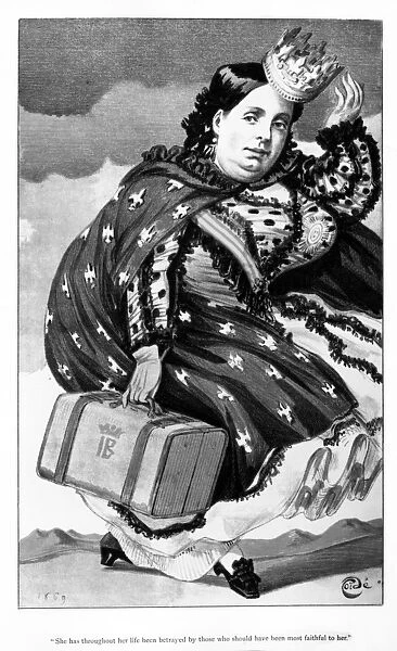 Queen Isabella II of Spain, cartoon published in Vanity Fair magazine, 18 September