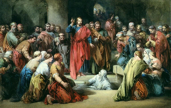The Raising of Lazarus (w  /  c on paper)
