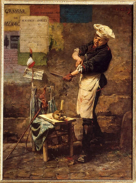The rat seller during the Paris siege in 1870 (hs  /  t 0. 64 x 0