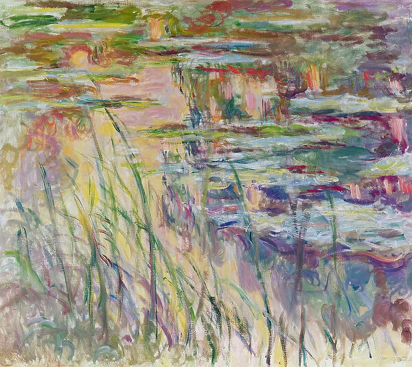 Reflections on the Water, 1917 (oil on canvas)