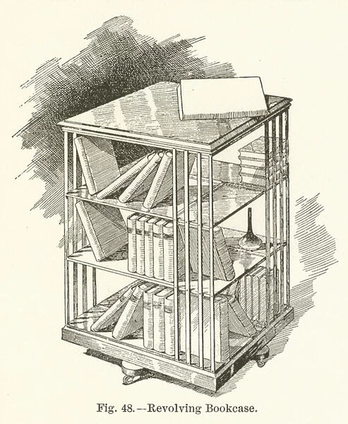 Revolving Bookcase (engraving)
