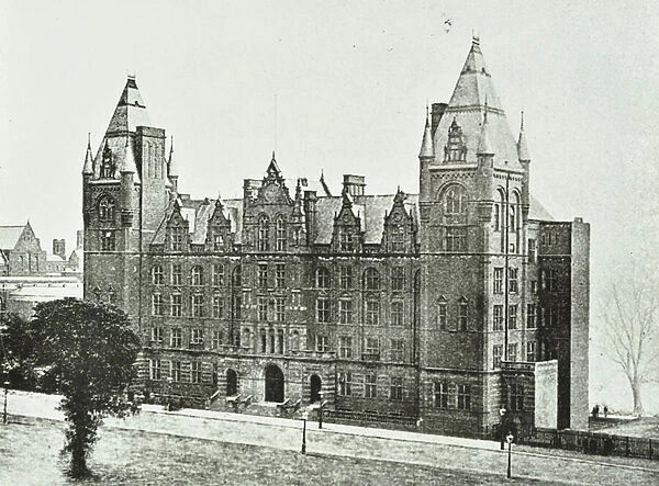 Royal College of Music: exterior, 1894 (b  /  w photo)