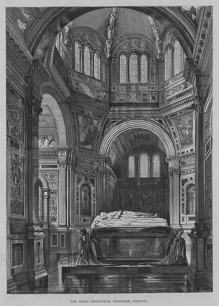 The Royal Mausoleum, Frogmore, Windsor (engraving)