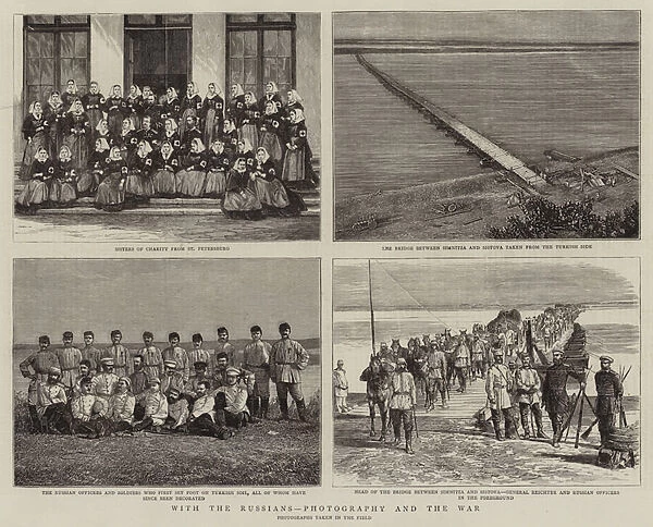 With the Russians, Photography and the War (engraving)