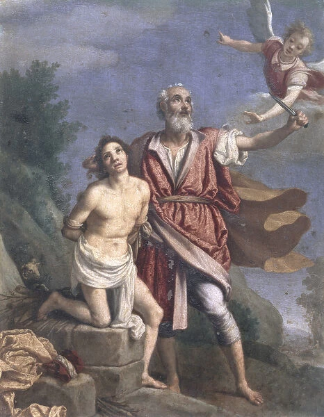 The Sacrifice of Isaac (oil on copper)