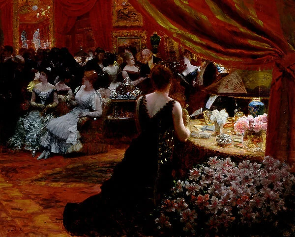 The Salon of Princess Mathilde (1820-1904) 1883 (oil on canvas)