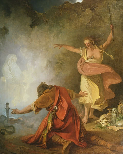Saul and the Witch of Endor, 1791 (oil on canvas)