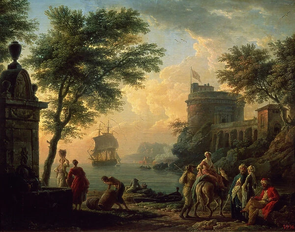 Seaport, 1763 (oil on canvas)