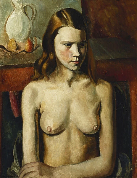 Seated Nude Girl, 1926 (oil on canvas)