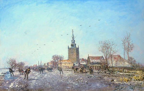 The Skaters at Overschie, 1867
