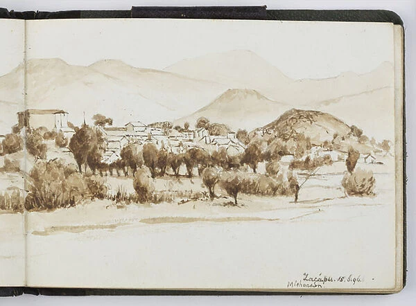 Sketchbook of watercolours, Drawings and Notes, Mexico, 1896-1898 (w  /  c)