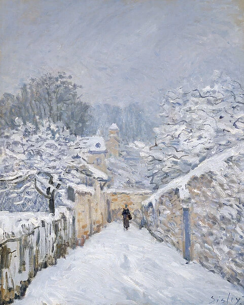 Snow at Louveciennes, 1878 (oil on canvas)