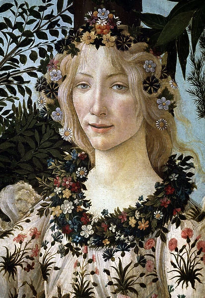 The spring. Detail (painting, 1477-1478)
