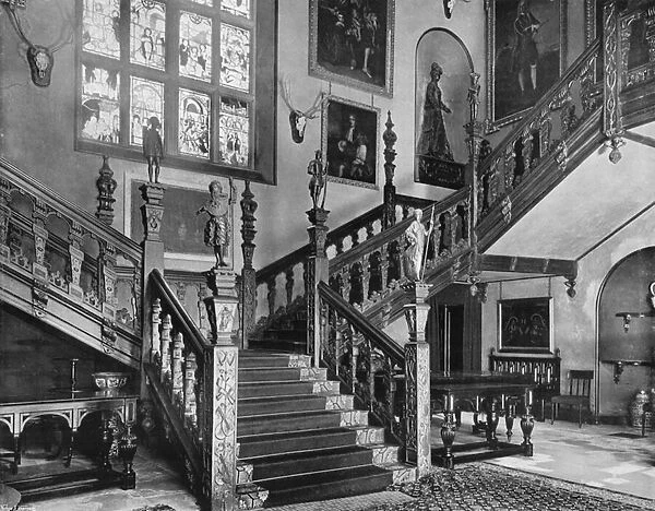 The Staircase--Central View (b  /  w photo)