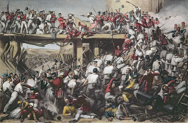 Storming of Delhi, engraved by T. H. Sherratt, published by the London Printing