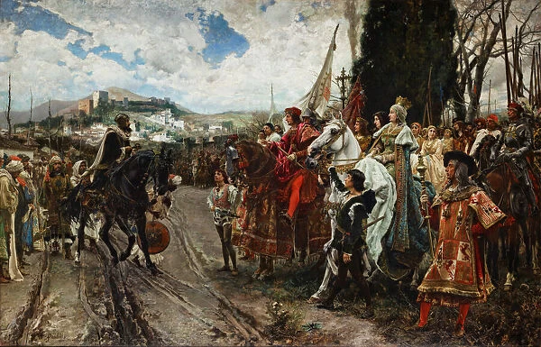 The Surrender of Granada in 1492, 1882 (oil on canvas)