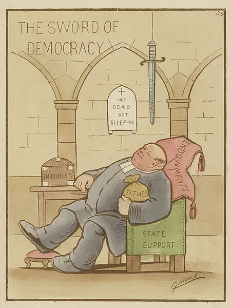 The Sword of Democracy (colour litho)