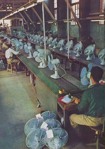 Taiwan: Electric Fan Factory, 1962 (photo)