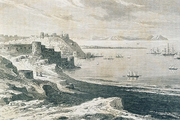 Tangier in the 1860s (engraving)