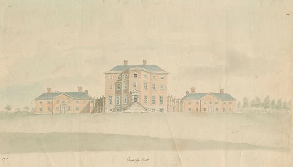 Teddesley Hall: water colour painting, nd [late 18th cent] (painting)