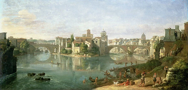 The Tiberian Island in Rome, 1685