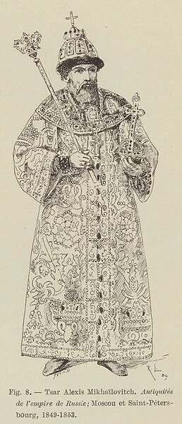 Tsar Alexis Mikhailovitch (engraving)